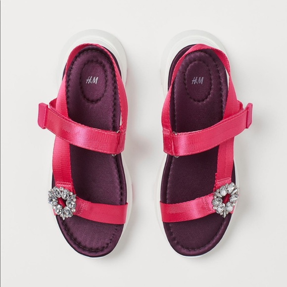 H&M Shoes - Platform sneaker sandals with rhinestones